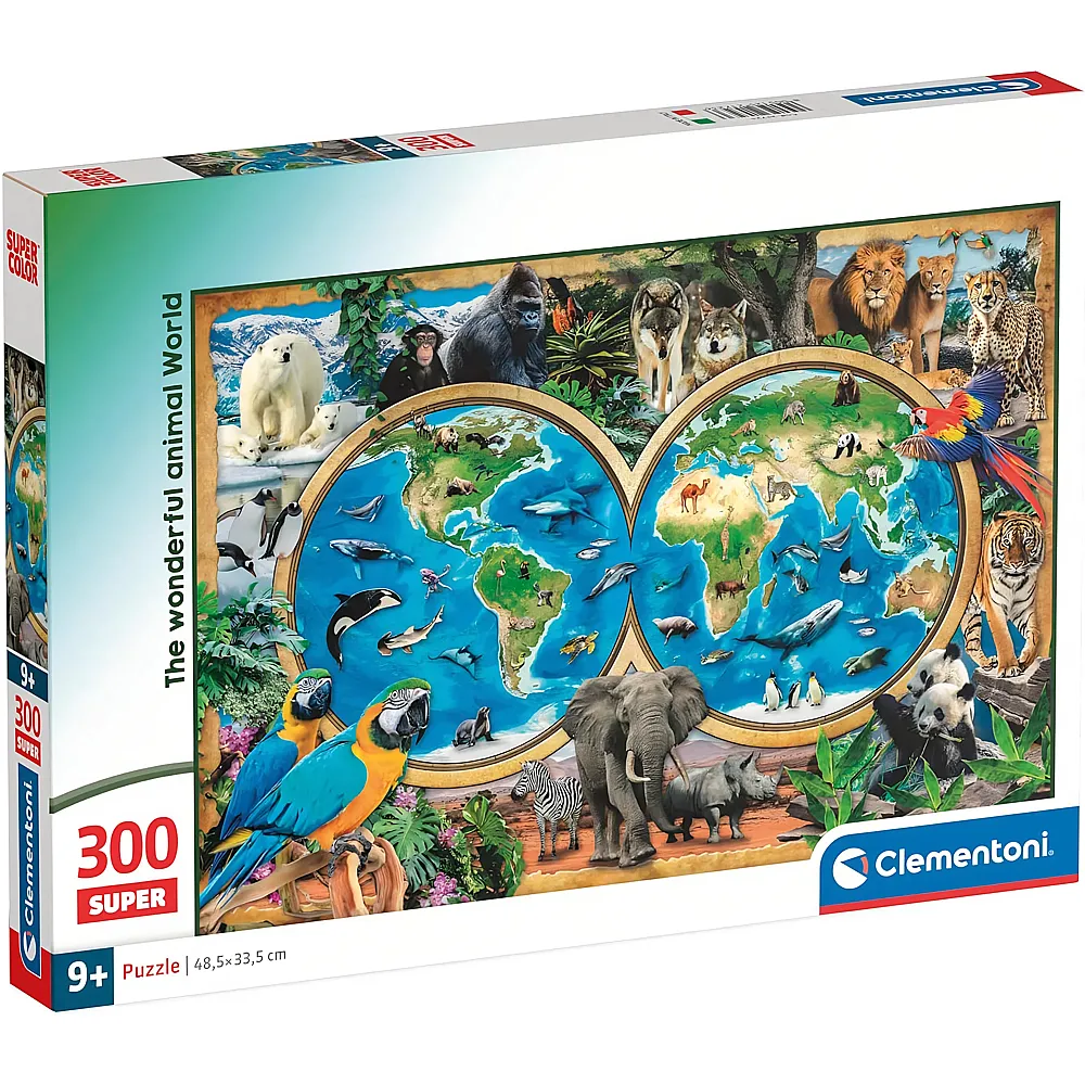 Clementoni Puzzle Supercolor The Wonderful Animal World 300Teile
