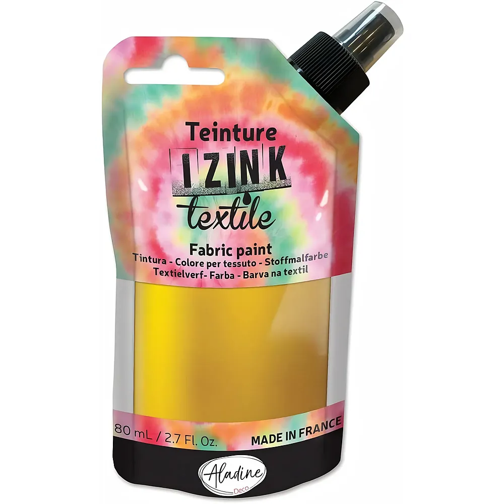 Aladine Izink Izink Textilfarbe Gold - 80 ml | Farbe & Kreide