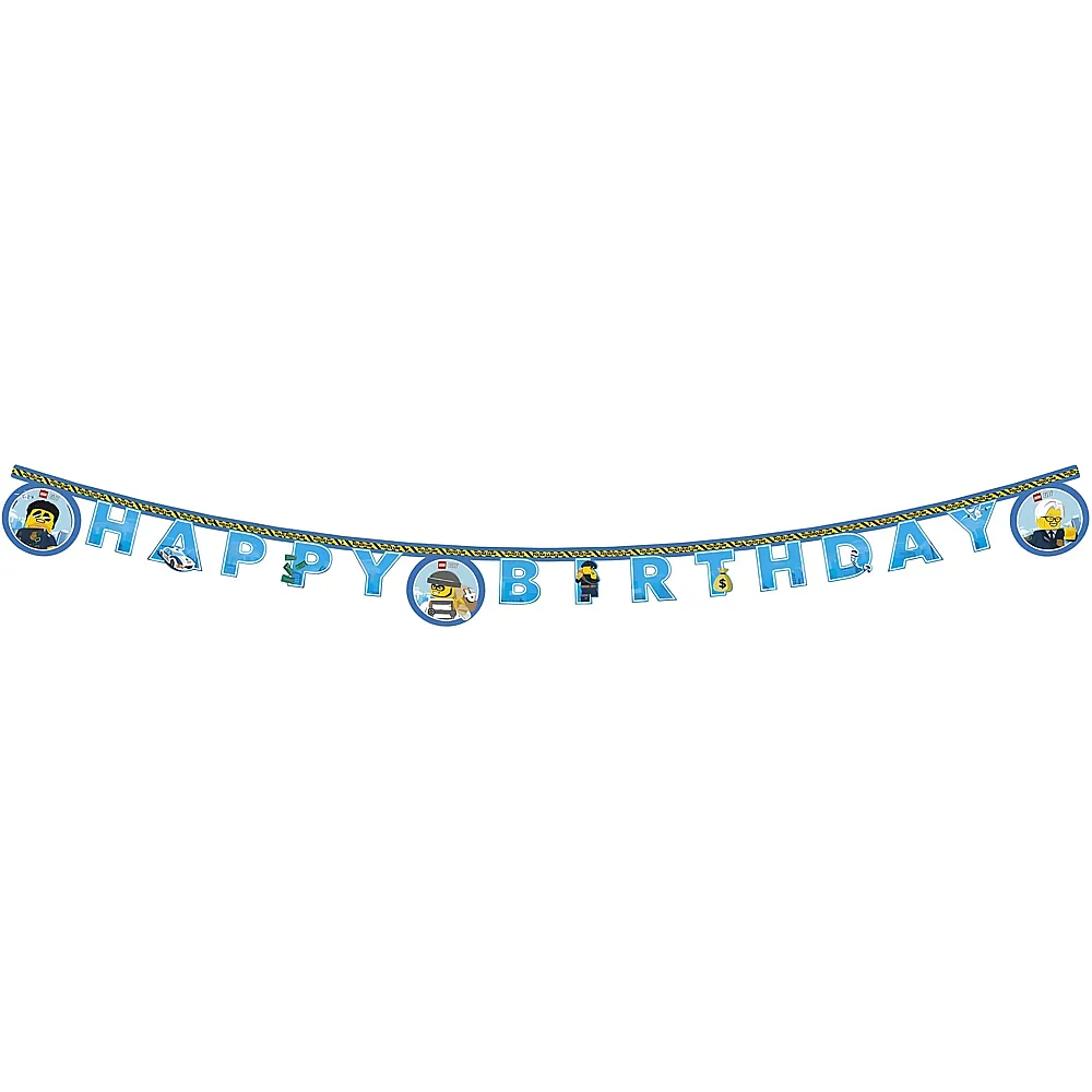 Procos Lego City - Happy Birthday Banner