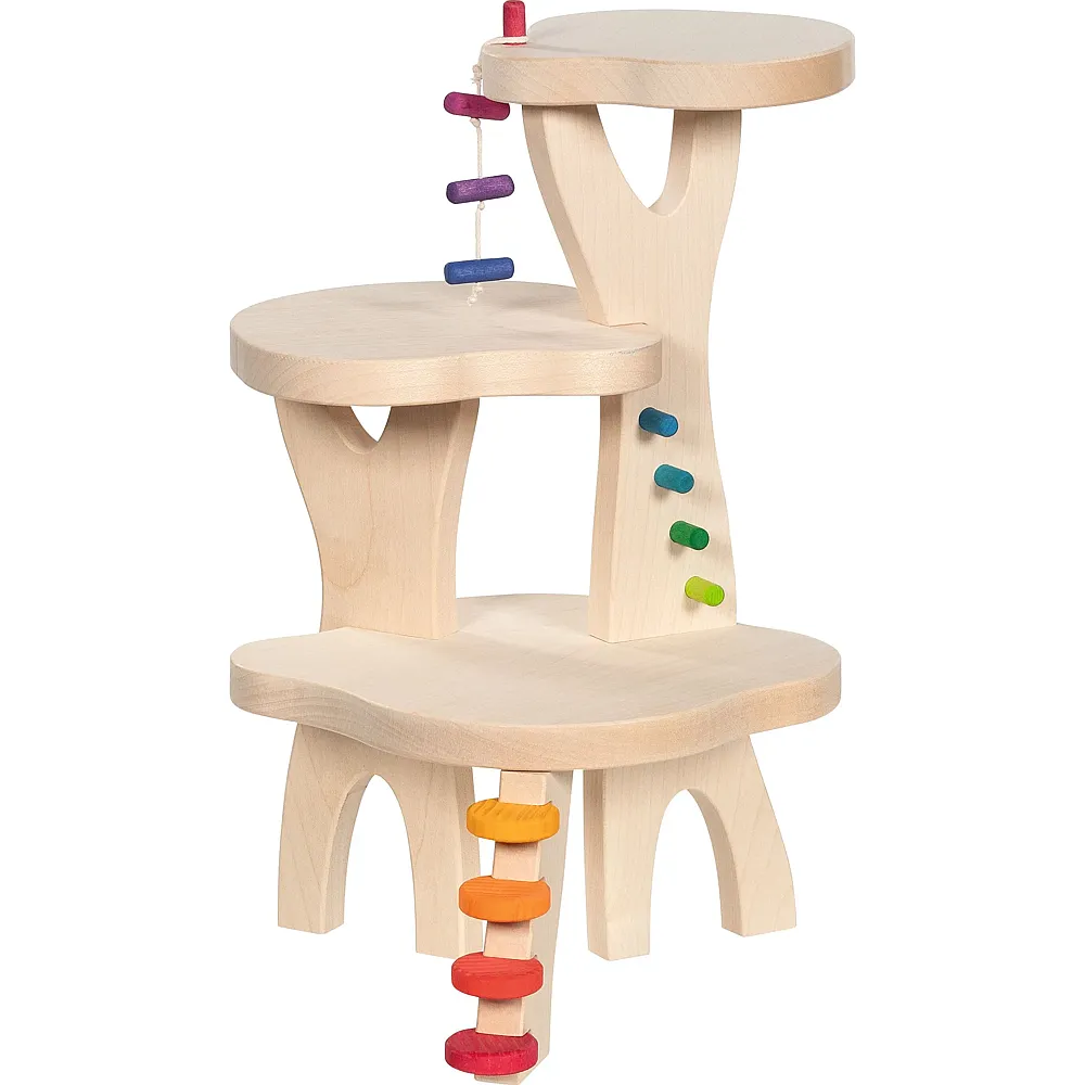 Goki Spielhaus Wandelwelten ohne Figuren, Aus Holz, 28,5 X 42,3 X 25 Cm
