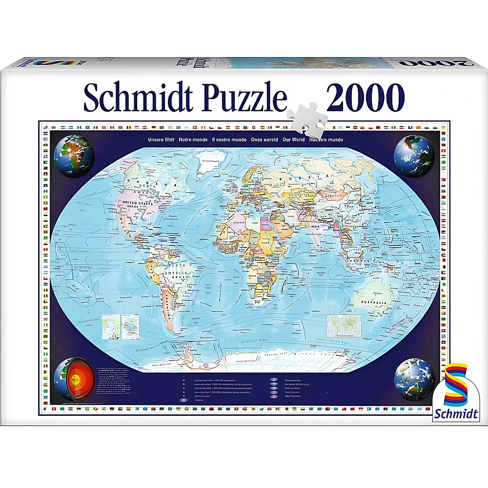 Schmidt Puzzle Unsere Welt 2000Teile