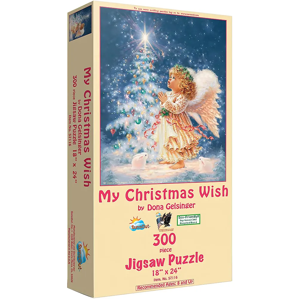 SunsOut Puzzle Dona Gelsinger My Christmas Wish - 300 Teile