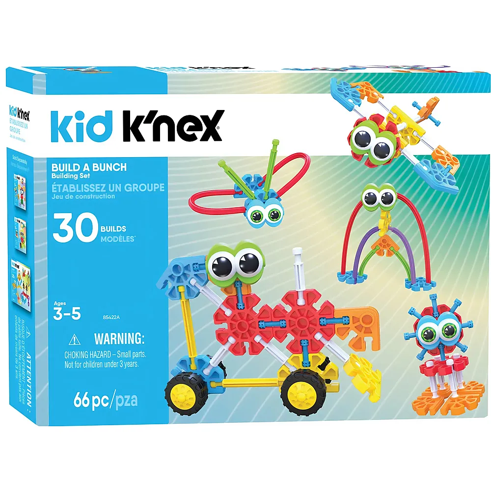 K'Nex Tierfiguren und Fahrzeugmodelle 66Teile
