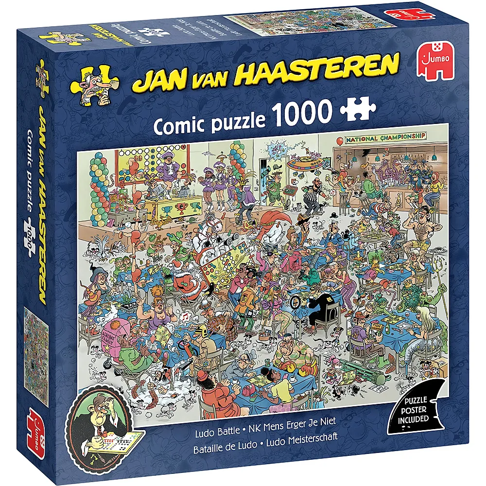 Jumbo Puzzle Jan van Haasteren - Mensch �rgere dich nicht 1000Teile