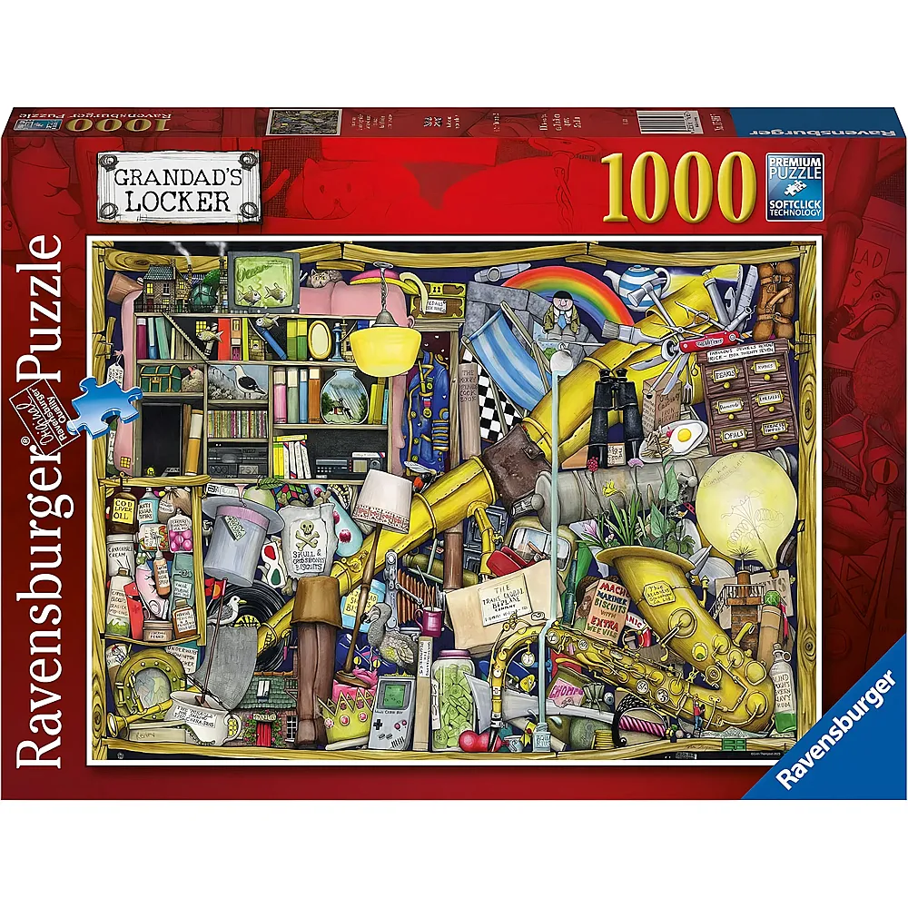 Ravensburger Puzzle Colin Thompson Grandad's Locker - 1000 Teile - Puzzle 1000 Teile
