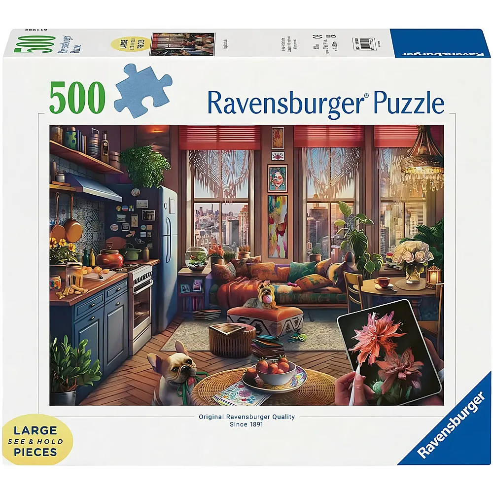 Ravensburger Puzzle Cozy Boho Studio 500Teile