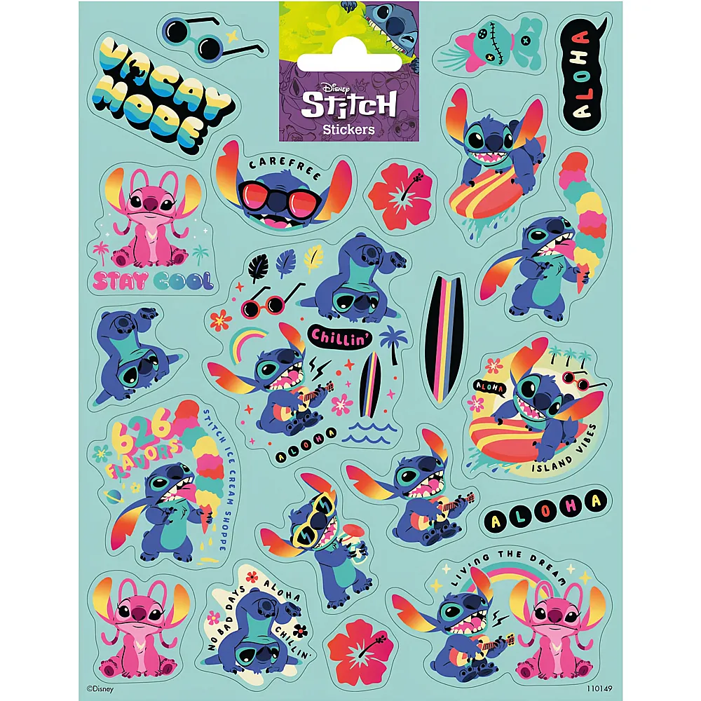 meinspielzeug - Totum Aufkleberbogen Groer Stich Lilo & Stitch
