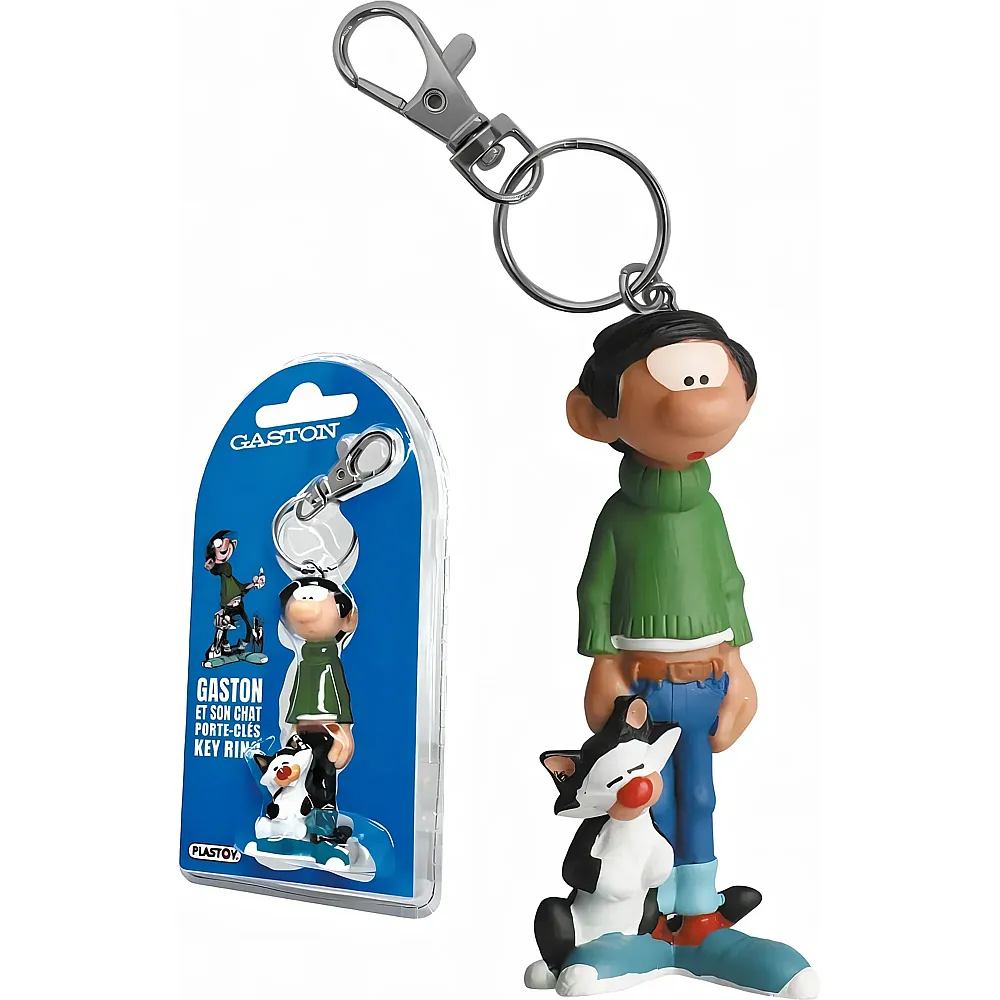 Plastoy Schlsselanhnger Gaston ET Son Chat Blister Pack