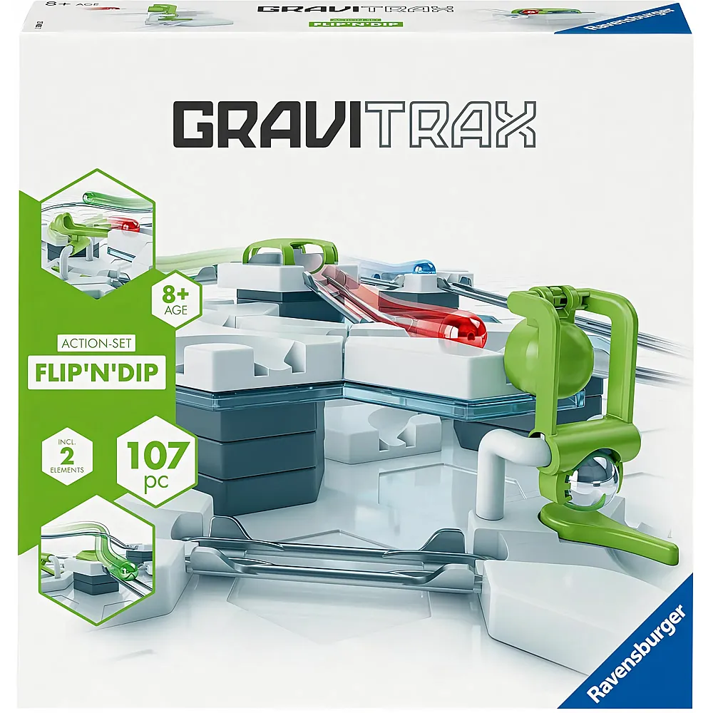 Ravensburger GraviTrax Actionset Flip'n'Dip 107Teile