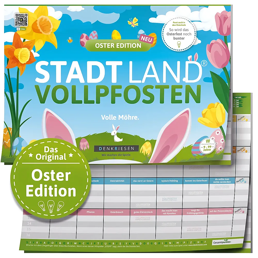 Denkriesen Stadt Land Vollpfosten - A4 Block Oster Edition DE