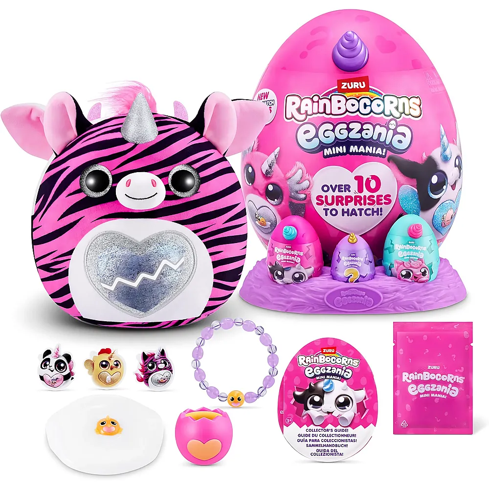 Zuru Rainbocorns Eggzania Mini Mania Zebra
