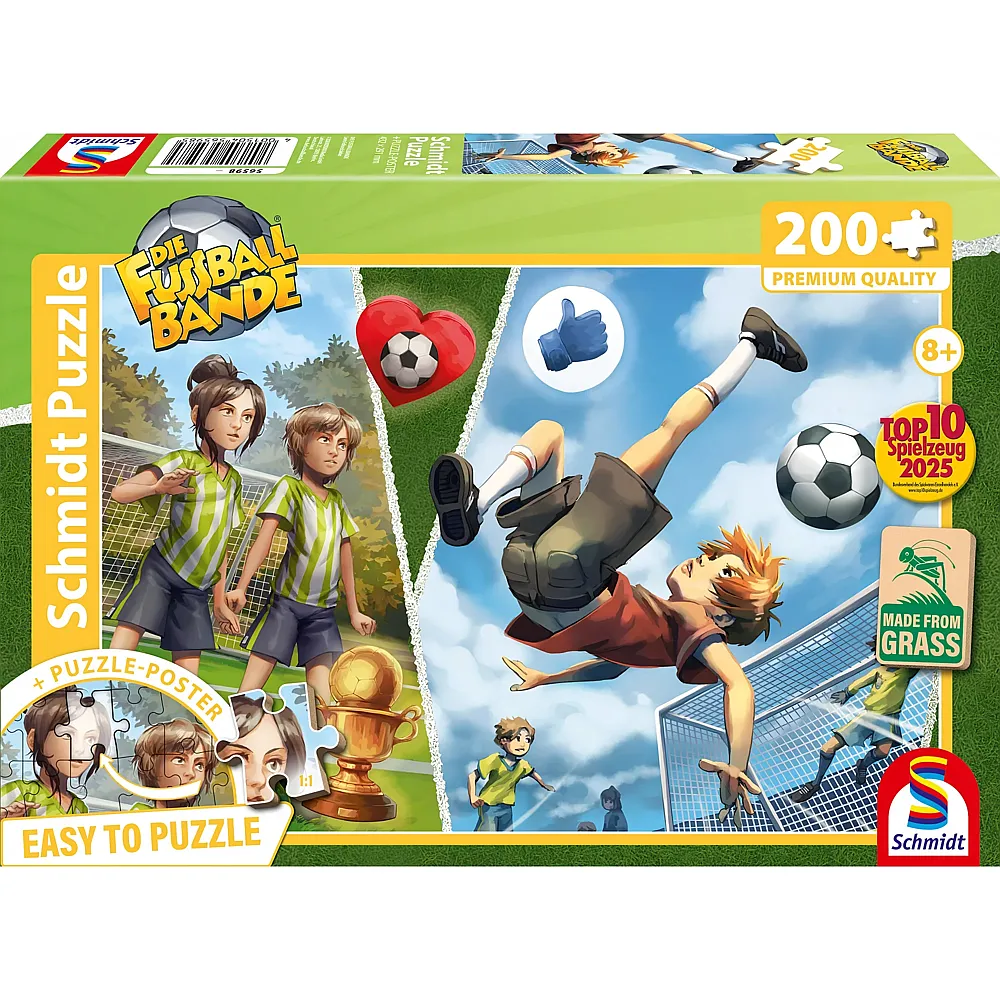 Schmidt Puzzle Leons Fallr�ckzieher 200Teile