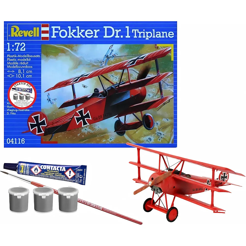 Revell Starter Kit Fokker DR.1 Triplane