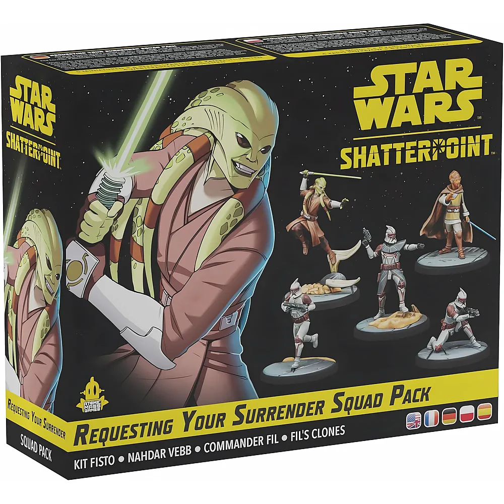 Atomic Mass Games Star Wars: Shatterpoint  Requesting Your Surrender, Squad-Erweiterung, Tabletop, 2 Spieler, ab 14+ Jahren, 90-120 Minuten, Deutsch, Mehrsprachig