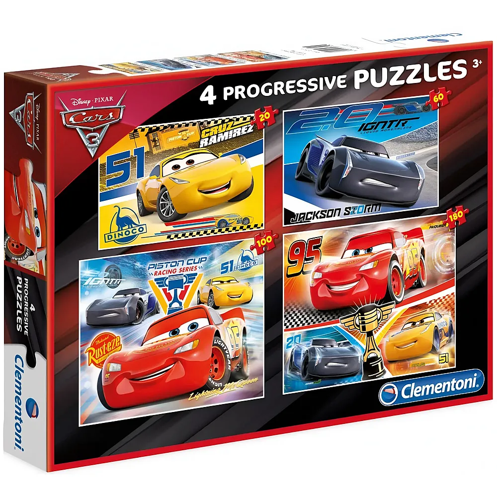 Clementoni Puzzle 4in1 Disney Cars - 20 Teile