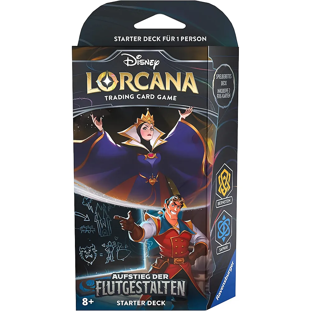 Ravensburger Disney Lorcana Aufstieg der Flutgestalten - Starter Deck Bernstein und Saphir - Deutsch