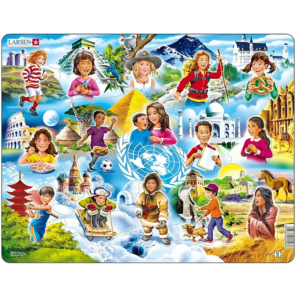 Larsen Puzzle Welt der Kinder - 15 Teile