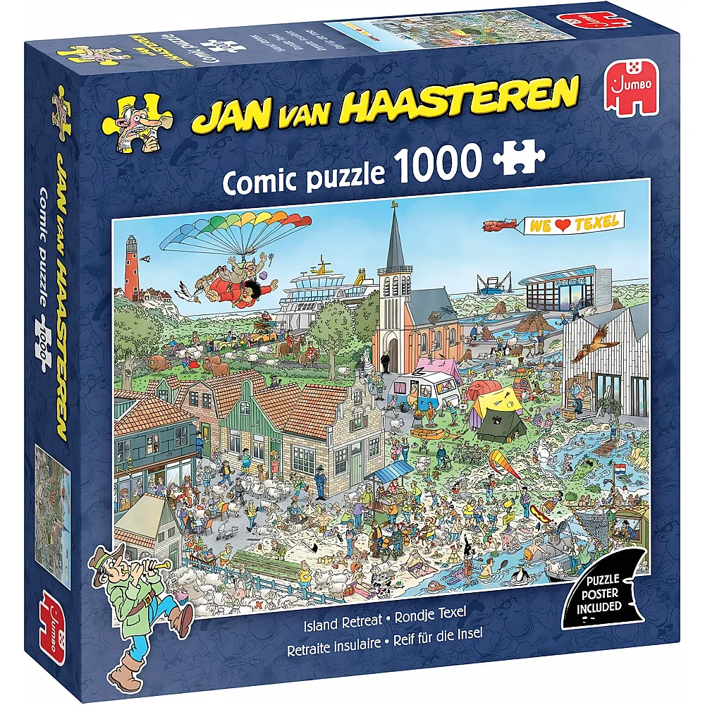 Jumbo Puzzle Jan van Haasteren Reif f�r die Insel 1000Teile