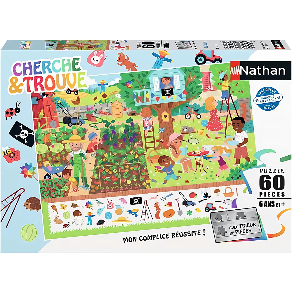 Nathan Puzzle Im Garten - 60 Teile