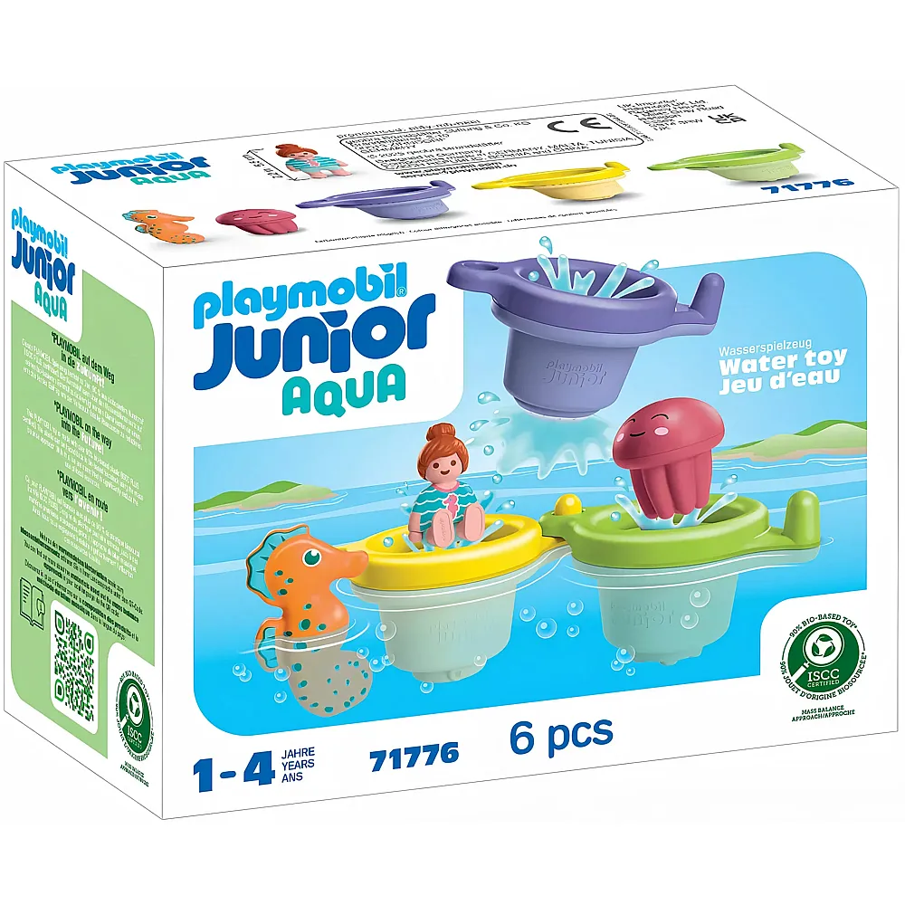 PLAYMOBIL Junior Aqua Schwimmbecher mit Wasserspass 71776