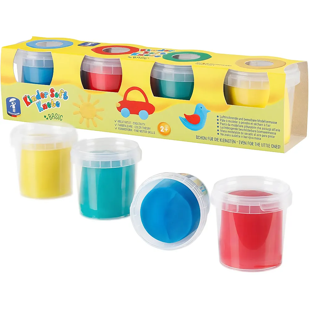 meinspielzeug - Feuchtmann Kinder Softknete Basic | Kneten & Formen