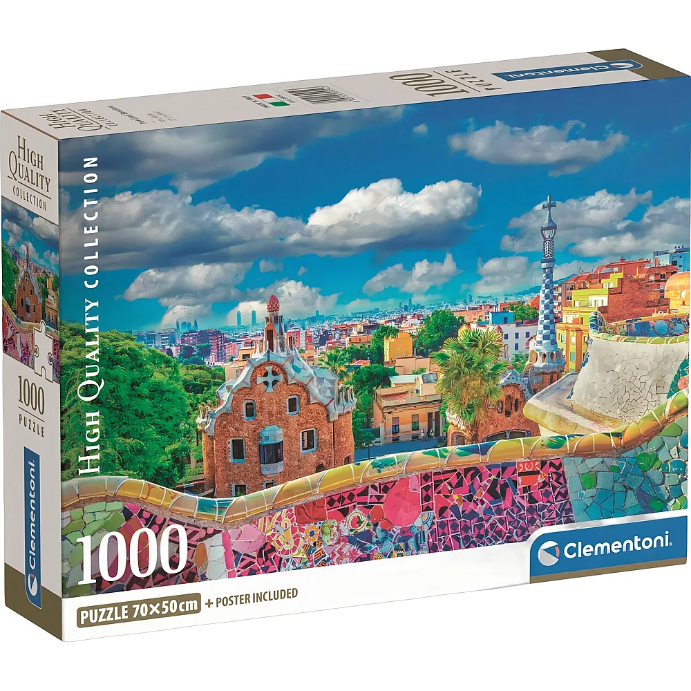 Clementoni Puzzle Barcelona, Park G�el - 1000 Teile