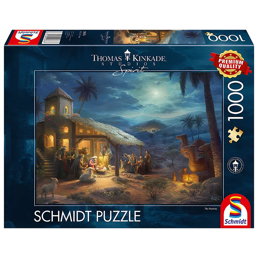 Schmidt Puzzle Thomas Kinkade Spirit Jesu Geburt 1000Teile