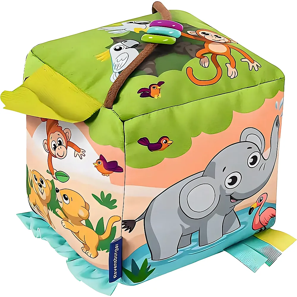 Ravensburger play+ Motorik-Musik-Spiel-W�rfel: Wilde Tiere