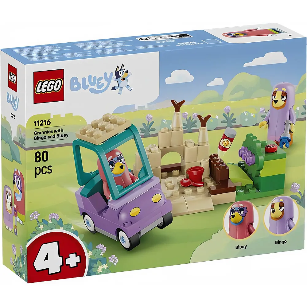 LEGO Omas mit Bingo und Bluey