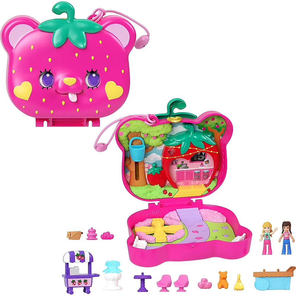 Polly Pocket Erdbeer B�rchen Schatulle