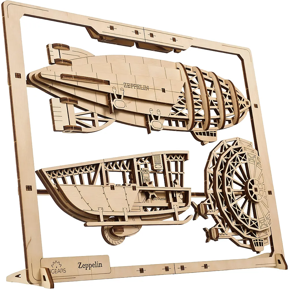Ugears 2.5D Zeppelin - 49 Teile