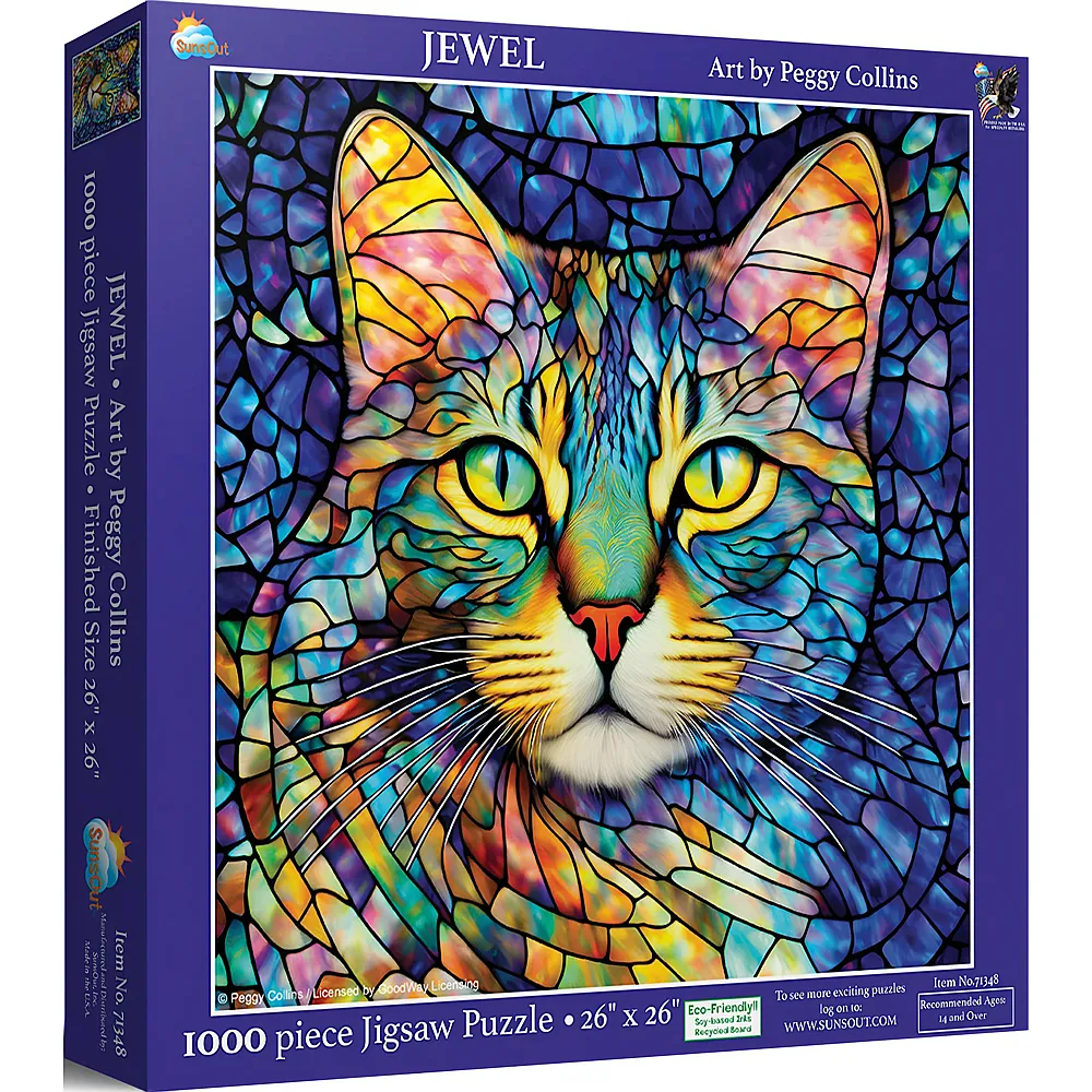 SunsOut Puzzle Peggy Collins Juwel - 1000 Teile