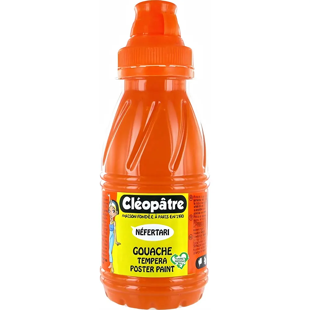 Cleopatre Nefertari � Gouache-tempera 250ml Orange