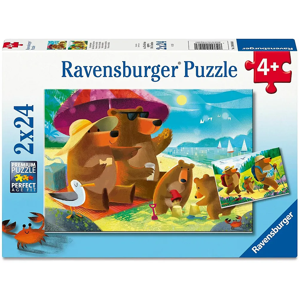 Ravensburger Puzzle Urlaubstr�ume 2x24
