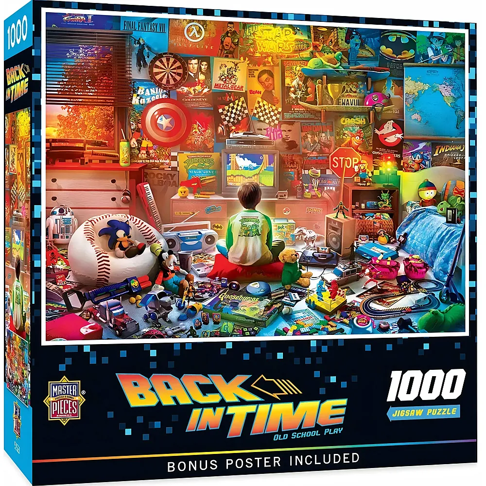 Master Pieces Puzzle Back in Time Spielenostalgie - 1000 Teile