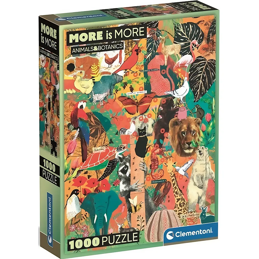 Clementoni Puzzle More is More Animals & Botanics - 1000 Teile