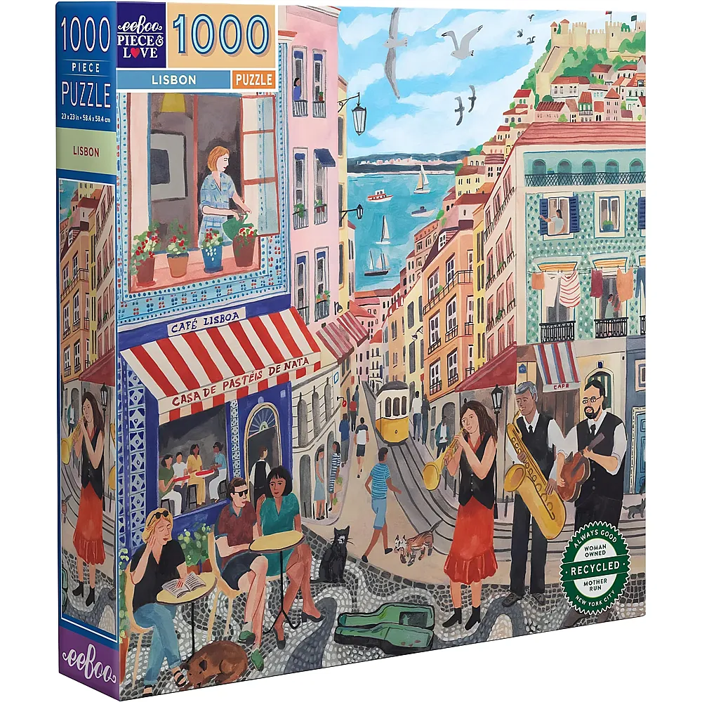 eeBoo Puzzle Lisbon - 1000 Teile