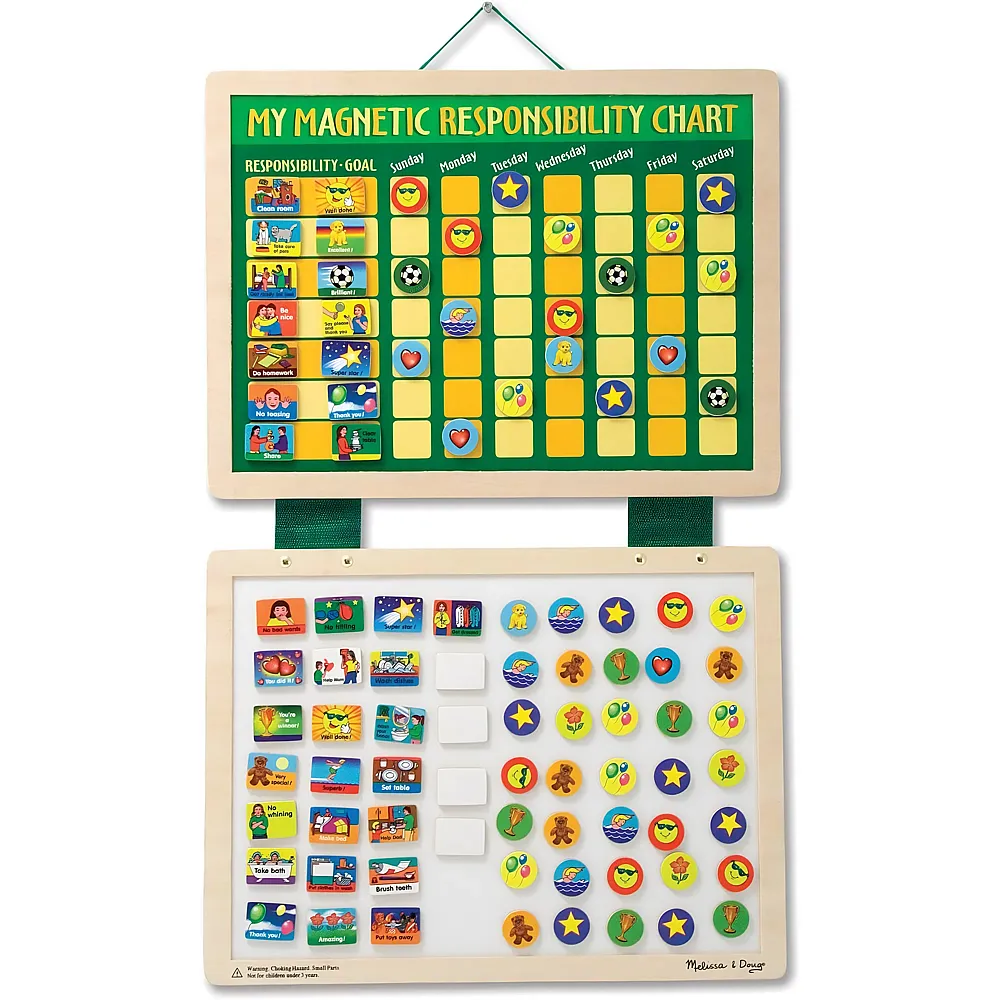 Melissa & Doug My Magnetic Responsibility Chart  Developmental Toy  Cognitive Skills  4+  Gift for Boy or Girl
