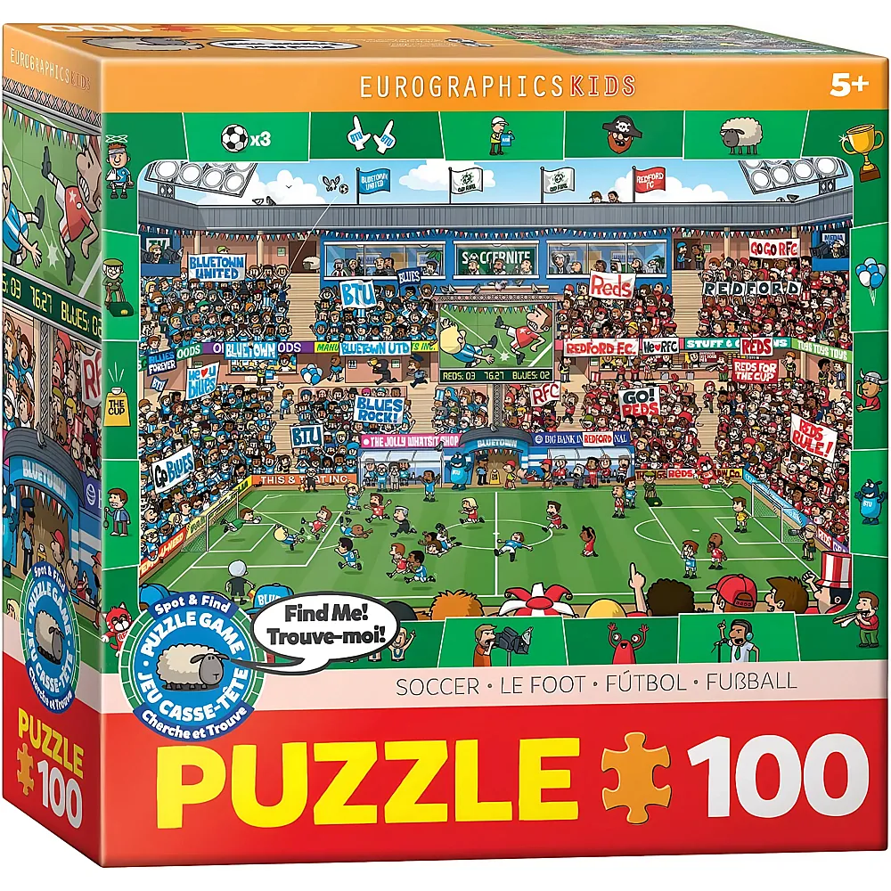 Eurographics Puzzle Find Me - Football 100Teile