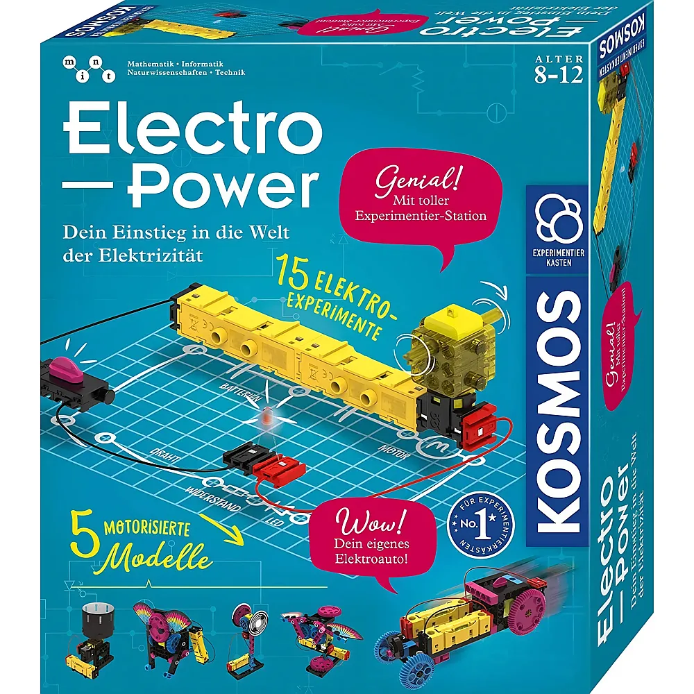 Kosmos Experimentierkasten Electro Power, Dein Einstieg in die Welt der Elektrizit�t
