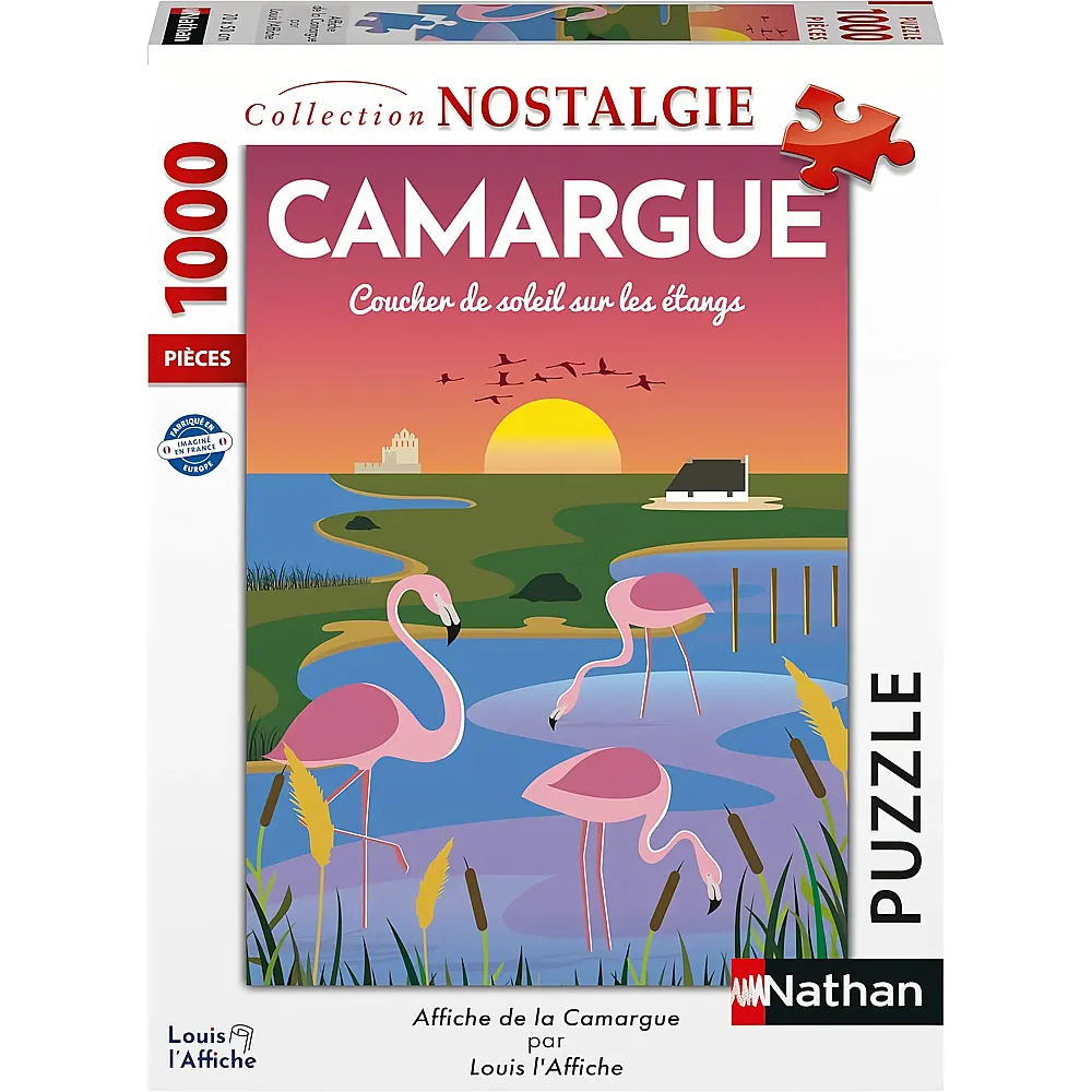 Nathan Puzzle Collection Nostalgie Camargue Poster 1000Teile