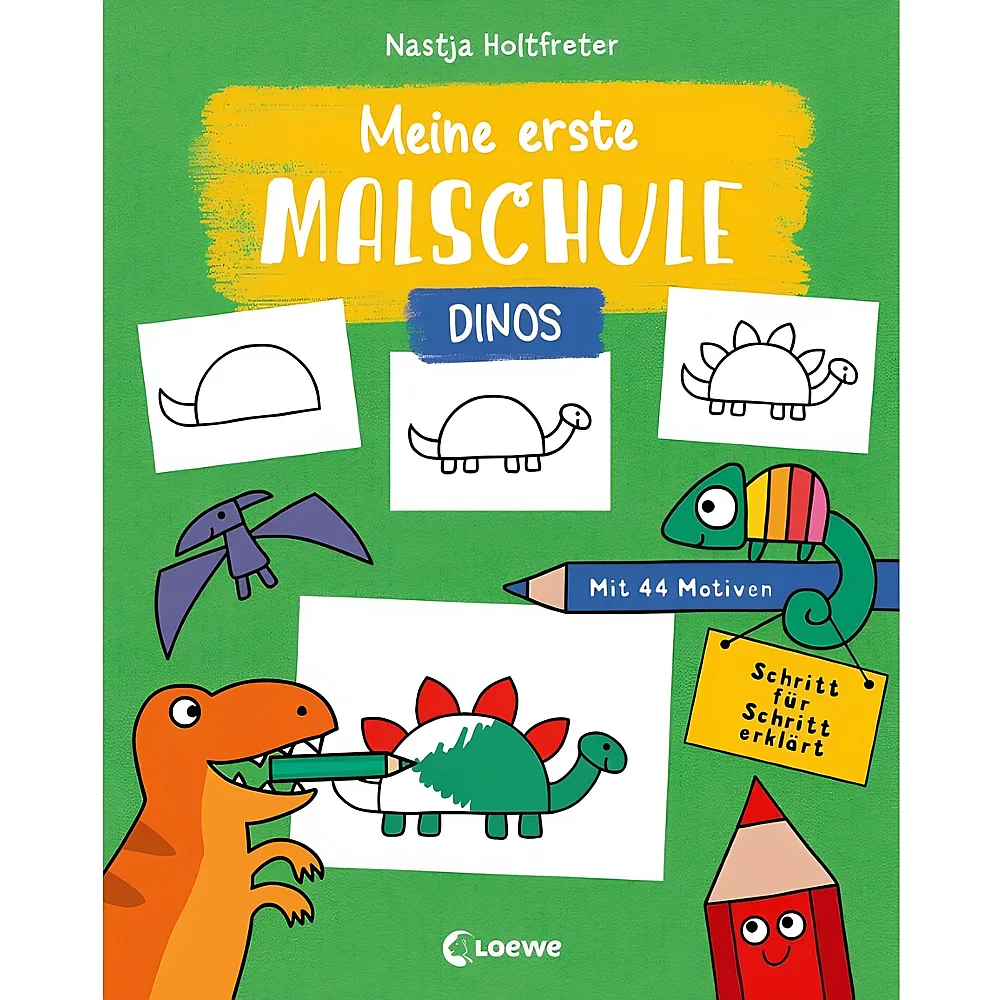 Loewe Meine erste Malschule - Dinos - Malb�cher