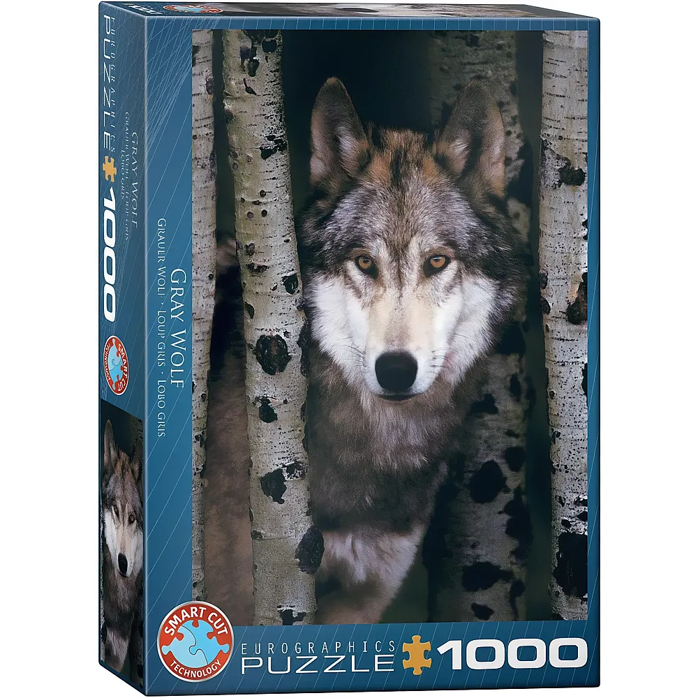 Eurographics Puzzle Grauer Wolf - 1000 Teile | Puzzle 1000 Teile