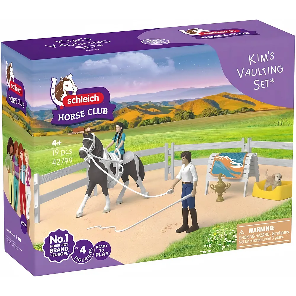 meinspielzeug - Schleich Horse Club Kim's Voltigier Set | Pferde