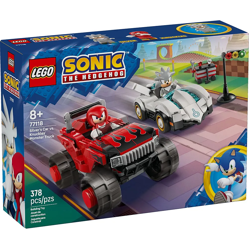 LEGO Sonic Silvers Auto vs. Knuckles' Monstertruck 77118