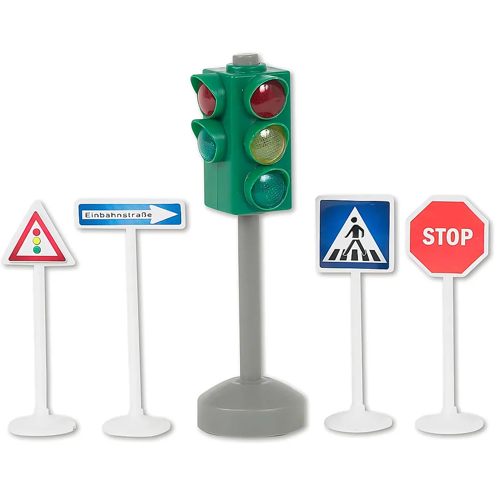 Toy Fun TOF Ampel mit Verkehrszeichen