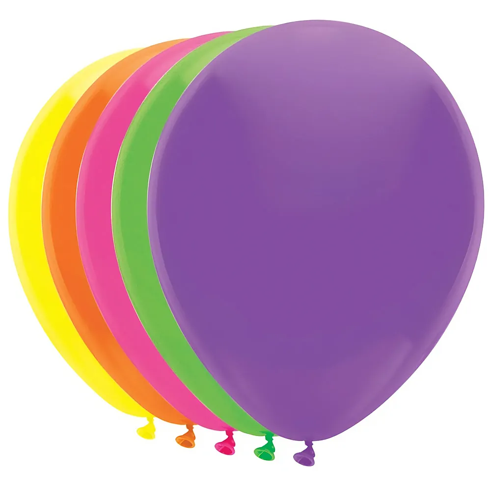 Haza Witbaard Luftballons 5 Neonfarben 10Teile | Kindergeburtstag