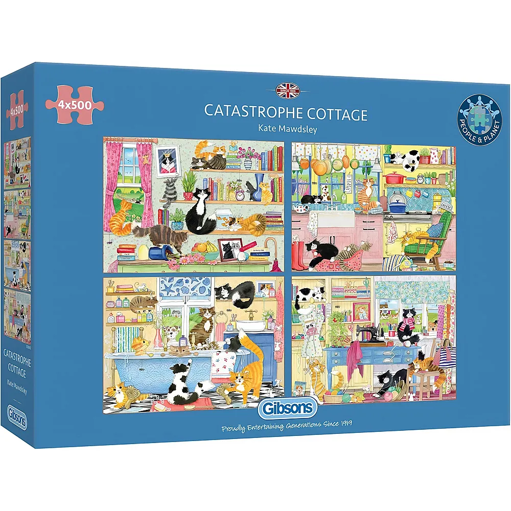 Gibsons Puzzle Katastrophen-Cottage - 500 Teile