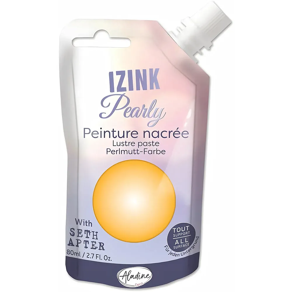 Aladine Izink Pearly Gold - 80 ml | Farbe & Kreide