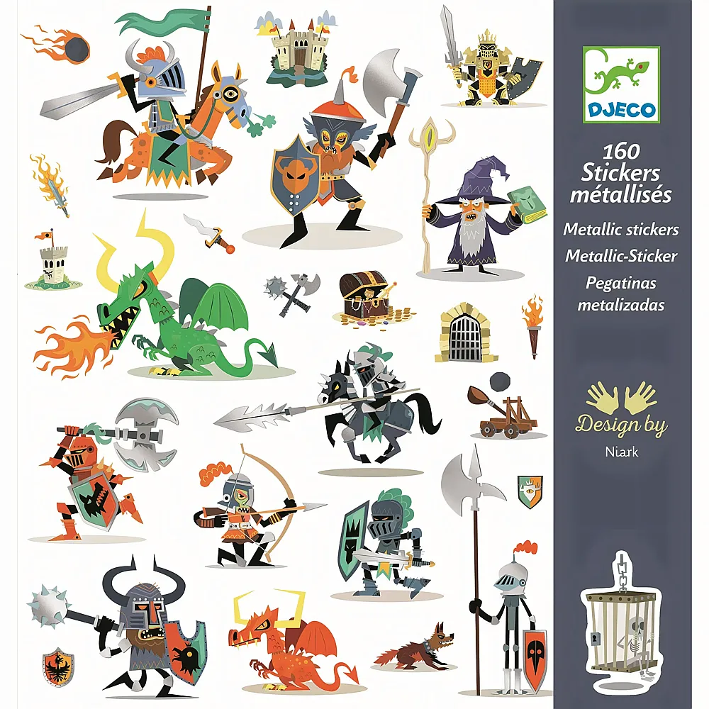 Djeco Kreativ Stickers Ritter